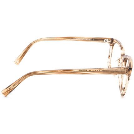 Warby Parker Eyeglasses Hughes SM 207 Transparent Brown Square Frame 49[]17 140