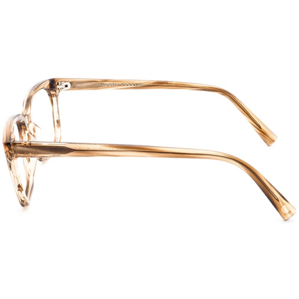 Warby Parker Eyeglasses Hughes SM 207 Transparent Brown Square Frame 49[]17 140