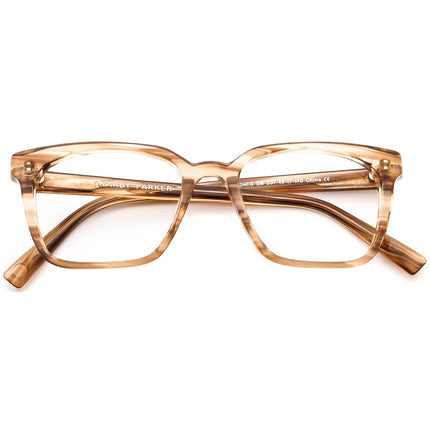 Warby Parker Eyeglasses Hughes SM 207 Transparent Brown Square Frame 49[]17 140