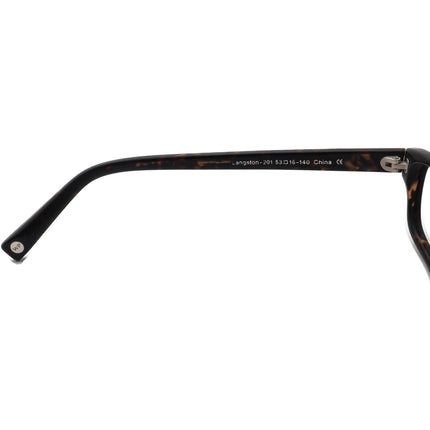 Warby Parker Eyeglasses Langston-201 Dark Tortoise Rectangular Frame 53[]16 140