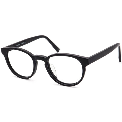 Warby Parker Eyeglasses Percey M LBF 101 Matte Black Round Frame Italy 48[]20 140
