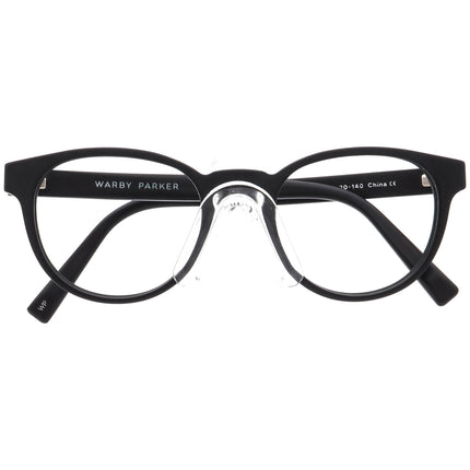 Warby Parker Eyeglasses Percey M LBF 101 Matte Black Round Frame Italy 48[]20 140