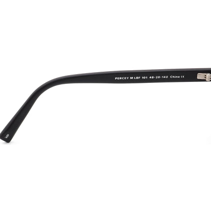 Warby Parker Eyeglasses Percey M LBF 101 Matte Black Round Frame Italy 48[]20 140