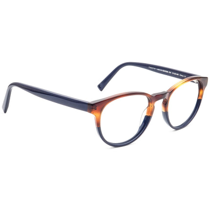 Warby Parker Eyeglasses Percey W Limited Edition 224 Tortoise&Navy Blue Round Frame 51[]20 140