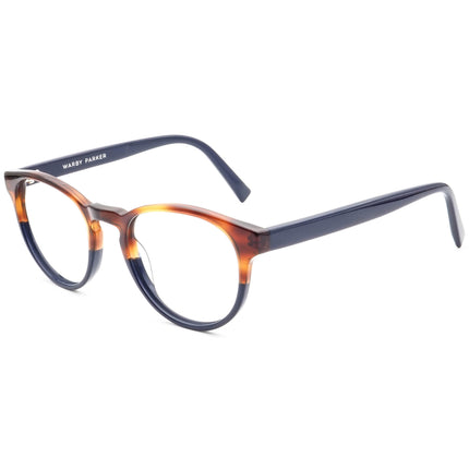 Warby Parker Eyeglasses Percey W Limited Edition 224 Tortoise&Navy Blue Round Frame 51[]20 140
