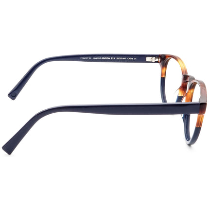 Warby Parker Eyeglasses Percey W Limited Edition 224 Tortoise&Navy Blue Round Frame 51[]20 140