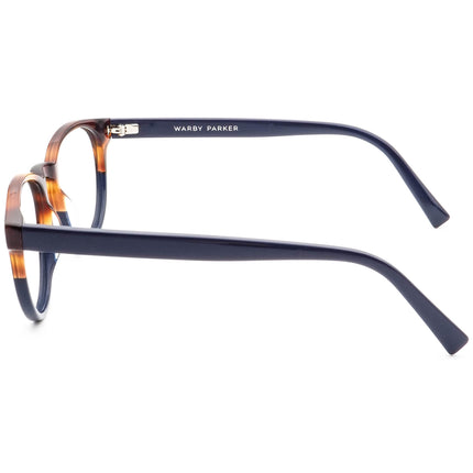 Warby Parker Eyeglasses Percey W Limited Edition 224 Tortoise&Navy Blue Round Frame 51[]20 140