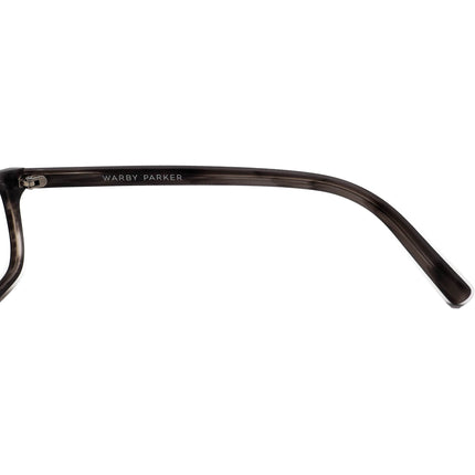 Warby Parker Eyeglasses Wilkie 150 Striped Gray Rectangular Frame 50[]18 145