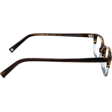 Warby Parker Eyeglasses Wilkie 325 Brown/Clear Rectangular Frame 50[]18 145
