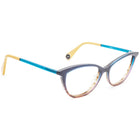 Woow Women's Eyeglasses Get Out Blue Frame Italy 54[]18 140 Handmade