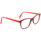 Woow Women's Eyeglasses Hurry Up 1 Col 872 Red B-Shape Frame Italy 53[]16 144 Handmade