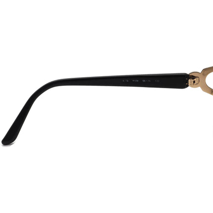 Yves Saint Laurent Women's Sunglasses 4076 y104 Black/Gold Round Italy 56 mm