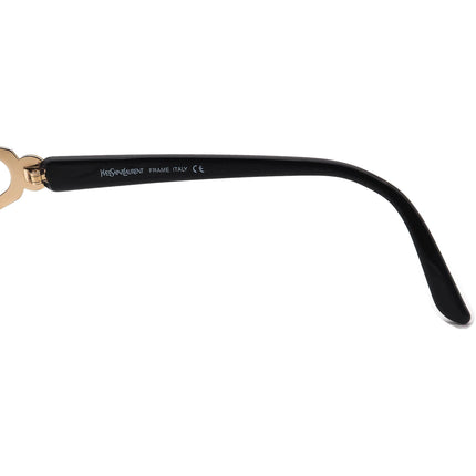 Yves Saint Laurent Women's Sunglasses 4076 y104 Black/Gold Round Italy 56 mm