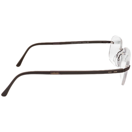 Silhouette 7633 40 6051 Titan Rimless Square Eyeglasses 55 mm