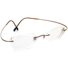 Silhouette Eyeglasses Brown Rimless Frame Austria 48[]19 135