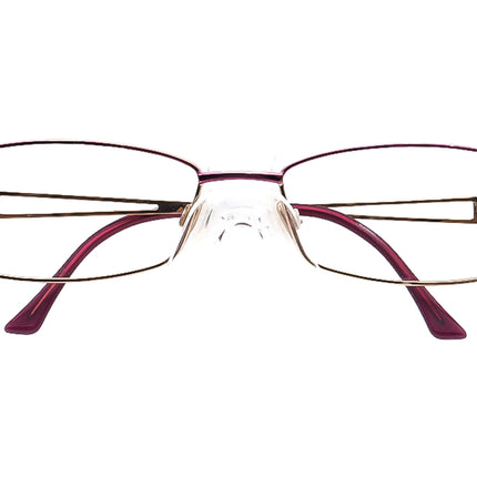 Cazal Purple/Gold Rectangular Metal Frame  52□18 130