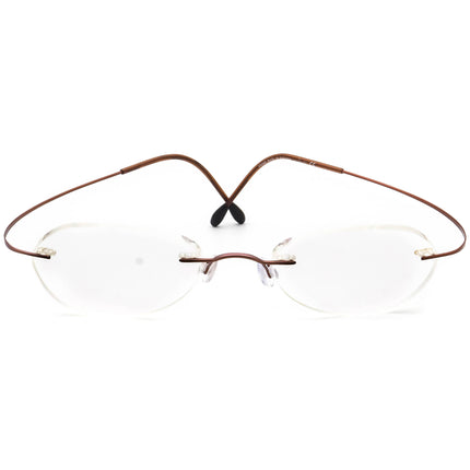 Silhouette Eyeglasses Brown Rimless Frame Austria 48[]19 135