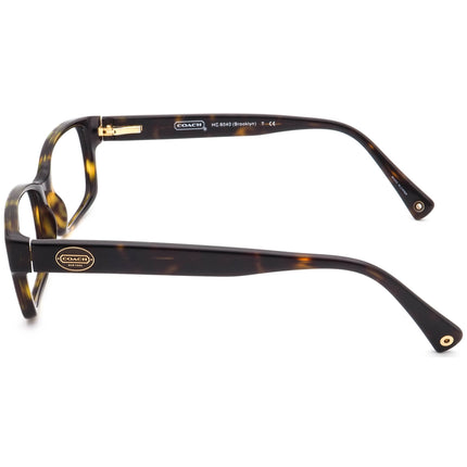 Coach HC 6040 (Brooklyn) 5001 Dark Tortoise Eyeglasses 52□16 135