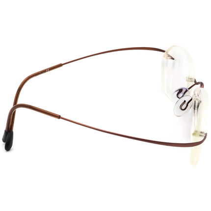 Silhouette Eyeglasses Brown Rimless Frame Austria 48[]19 135