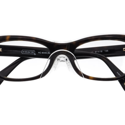 Coach HC 6045 Dahila 5120 Dark Tortoise Eyeglasses 51□18 135