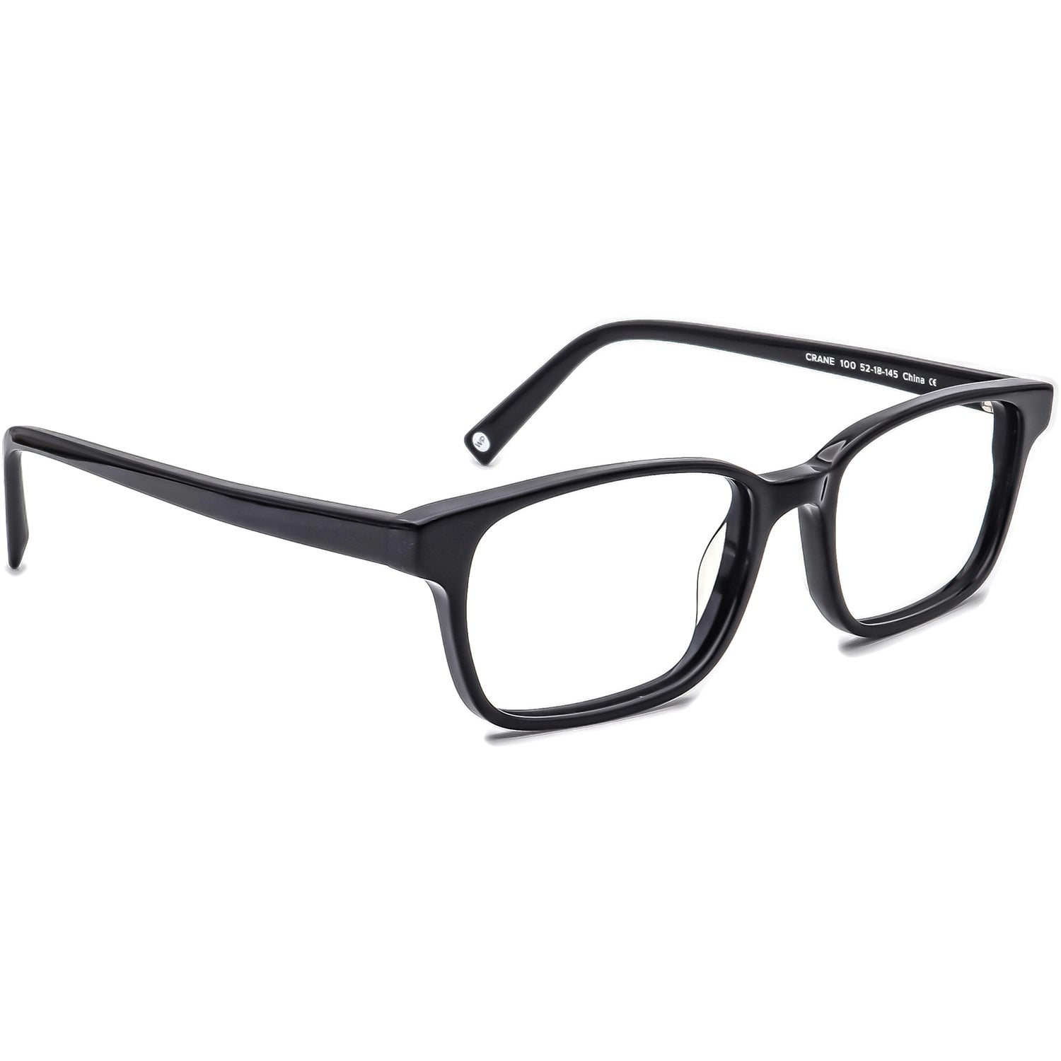 Warby Parker Crane Black and Silver Glasses with Case Crane Eyeglasses in Black Matte Eclipse | Warby Parker main image 2