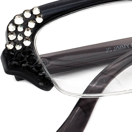 Jimmy Crystal JCR116 +2.25 Crystallized With Swarovski Eyeglasses 51□15 135