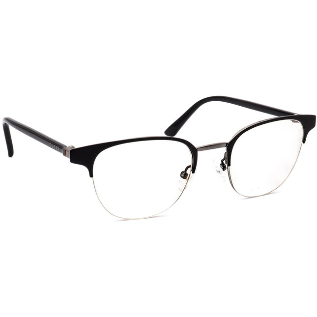 Gucci GG0020O 001 Half Rim Eyeglasses 49 mm