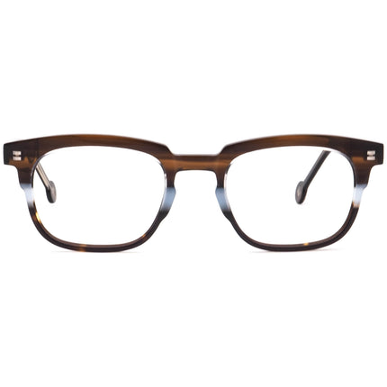 l.a.Eyeworks Women's Eyeglasses Baby Melt 961 Houdini Brown Square Frame Japan 46[]20 140
