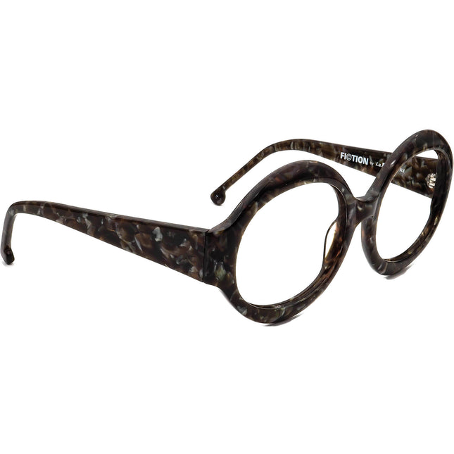 Sunglasses Fiction Lou 33-04 0117 Olive Marble Round 55 mm