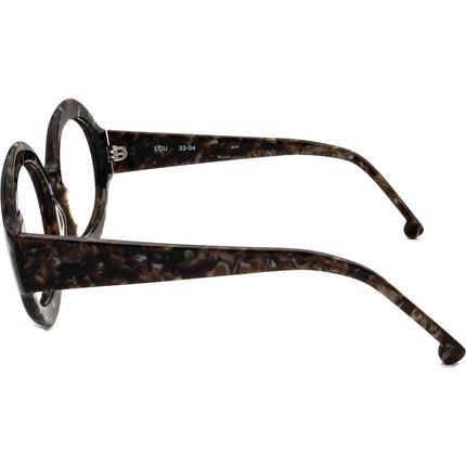 Sunglasses Fiction Lou 33-04 0117 Olive Marble Round 55 mm