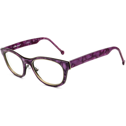 Women's Eyeglasses Jarvis 120569 Green&Purple Marble B-Shape Frame Japan 48[]19 135