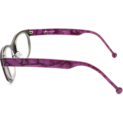 Women's Eyeglasses Jarvis 120569 Green&Purple Marble B-Shape Frame Japan 48[]19 135
