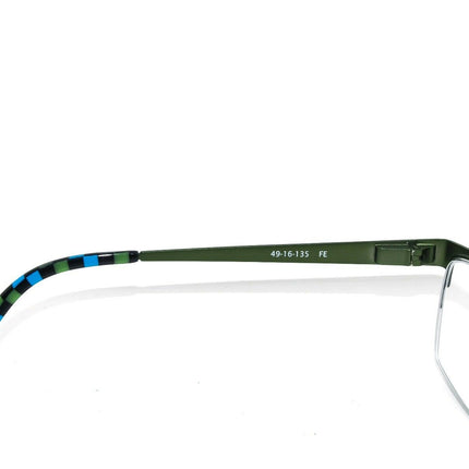 Kensie Women's Eyeglasses Fern Fern Green Half Rim Metal Frame null 49[]16 135 Handmade