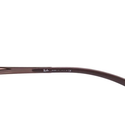 Ray-Ban Sunglasses RB 3413 014/51 Brown Rectangular Metal Italy 59 mm