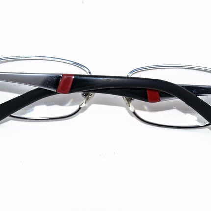 Ray-Ban Kids' Eyeglasses RB 1026 4008 Silver/Red/Black Rectangular Metal Frame 47[]16 125