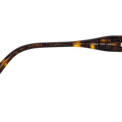 Fendi Women's Eyeglasses F851 214 Tortoise/Glitter Rectangular Frame Italy 51[]16 130