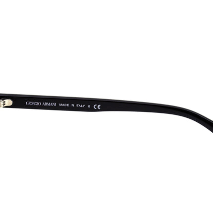 Giorgio Armani Women's Eyeglasses AR 7048 5297 Brown Marble & Black Cat Eye Frame Italy 51[]20 140