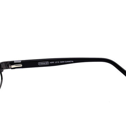 Coach Women's Eyeglasses Hope 213 Dark Gunmetal Rectangular Frame 53[]16 135