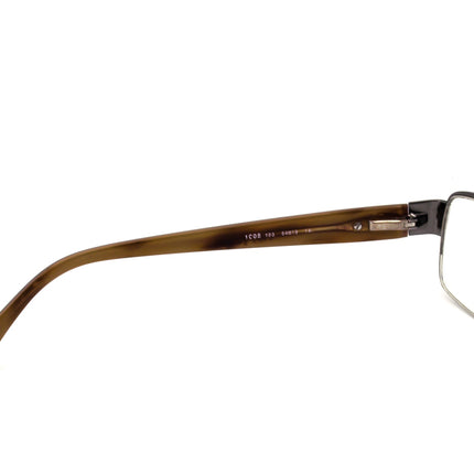 Bvlgari Women's Eyeglasses 1005 103 Brown/Silver Half Rim Frame Italy 54[]19 140