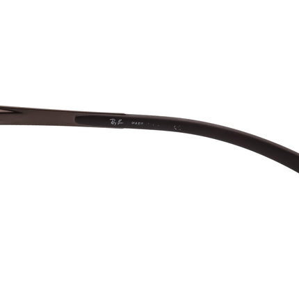 Ray-Ban Men's Sunglasses RB 3413 014/51 Brown Rectangular Metal Italy 59 mm