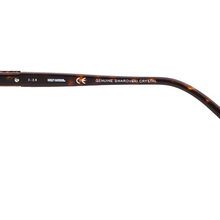 Genuine Swarovski Crystal Women's Sunglasses HD0304X 49E Tortoise with Rhinestones Aviator 60 mm