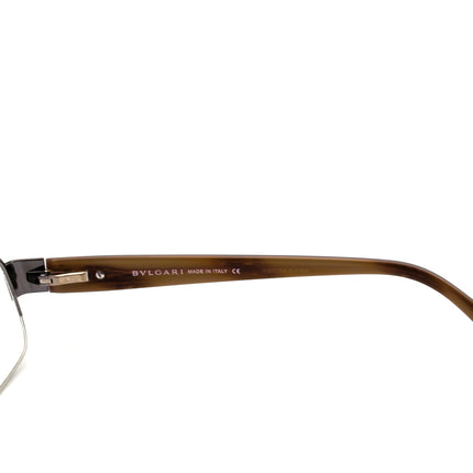 Bvlgari Women's Eyeglasses 1005 103 Brown/Silver Half Rim Frame Italy 54[]19 140