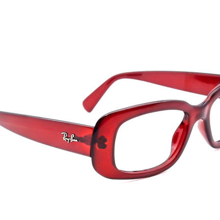 Ray-Ban Women's Sunglasses RB 4122 735/8G Red Rectangular 50 mm