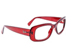 Ray-Ban Women's Sunglasses RB 4122 735/8G Red Rectangular 50 mm