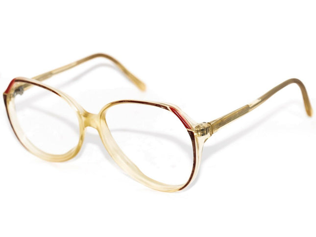 Vogue Women's VintageEyeglasses Concorde Collection COL.1 Beige Oversized Frame 53[]18 135