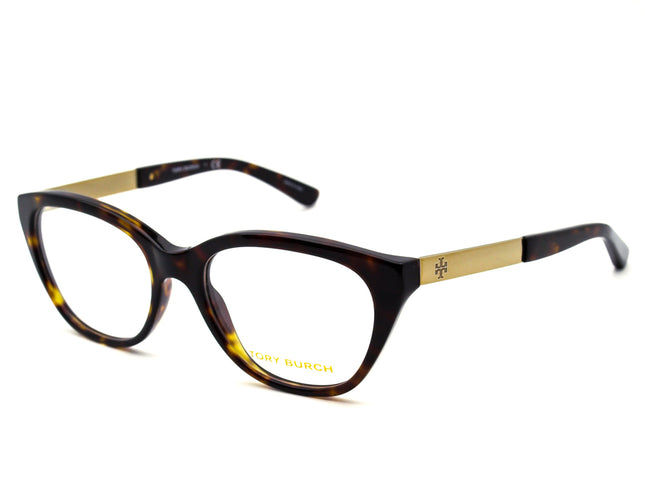 Tory Burch Women's Eyeglasses TY 2059 1519 Tortoise & Gold Cat Eye Frame 51[]18 135