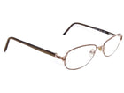 L'amy Women's Eyeglasses L'Accent 420 C02 Gold /Brown Rhinestones Oval Frame France 53[]17 135