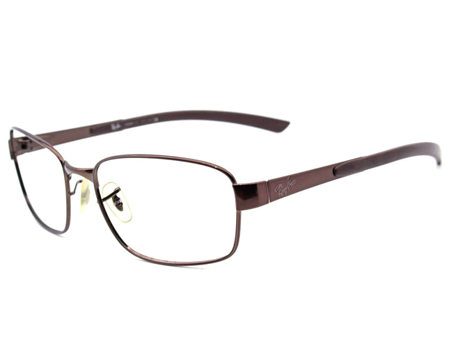 Ray-Ban Sunglasses RB 3413 014/51 Brown Rectangular Metal Italy 59 mm