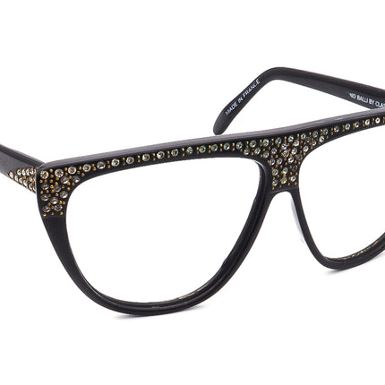Nino Balli by Classic Women's Sunglasses N.B. Bijou Black Oversized France 62 mm