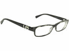 Armani Women's Eyeglasses GA 473 PMQ Black Marble/Silver Rectangular Frame Italy 54[]14 140